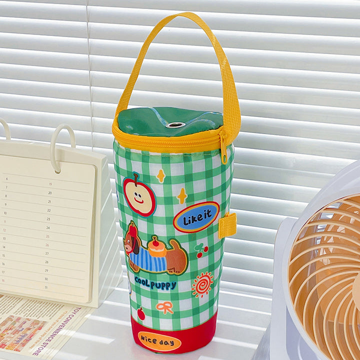 Süße Katzenmotiv isolierte Lunch-Tasche