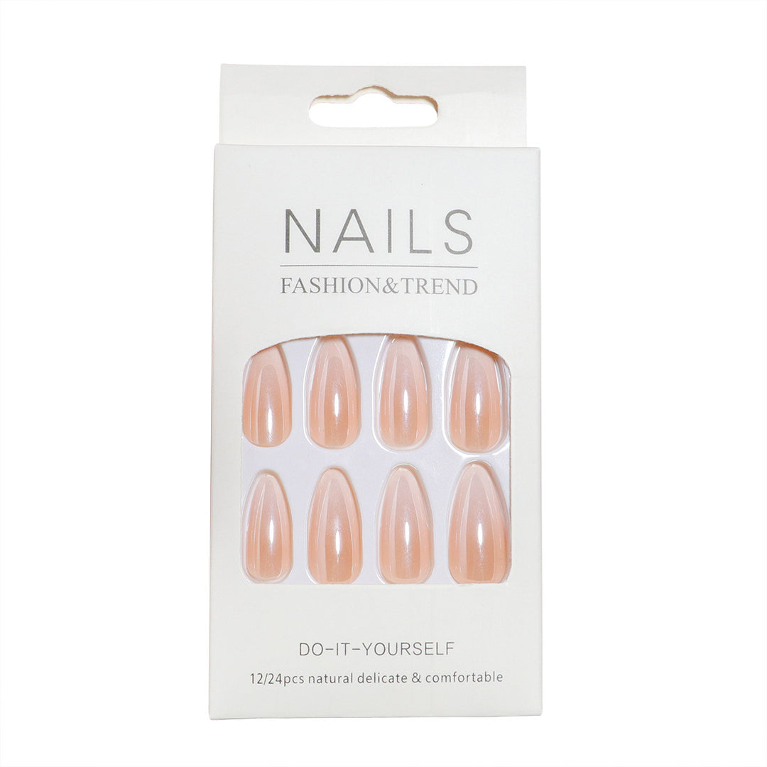 DIY Natürlicher Finish Press-On Nail Set Karnz 1787225130