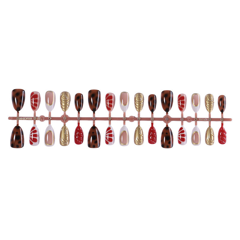 Dekoratives Press-On Nagelkunst Set mit einzigartigen saisonalen Designs Karnz