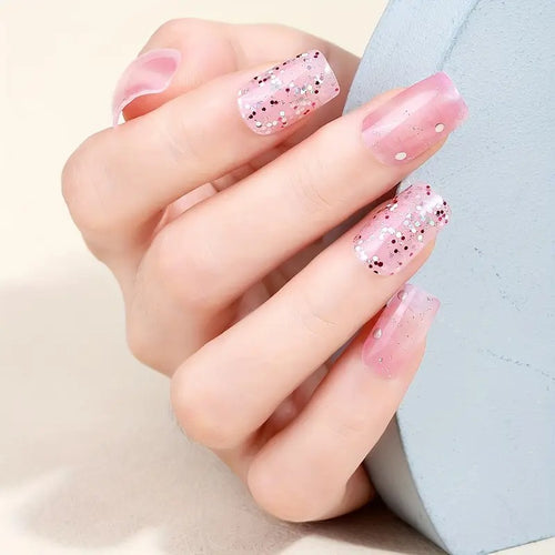Dekorative Glitter-Nagel-Wraps
