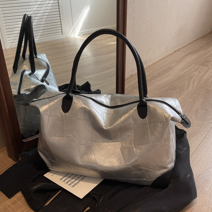 Luxuriöse Leder Reise Duffle Tasche