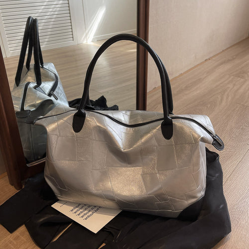 Luxuriöse Leder Reise Duffle Tasche