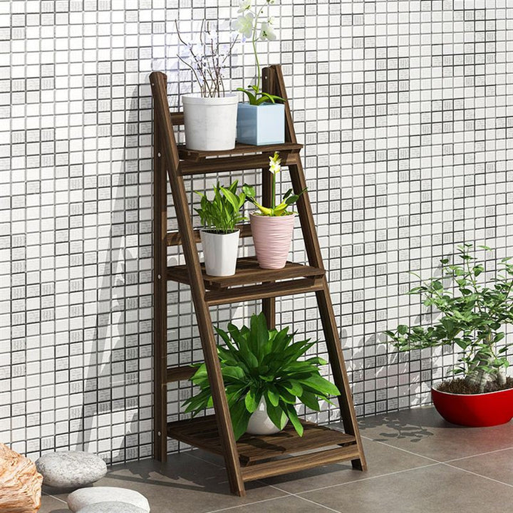 Mehrstufiges Holzleitershelf Karnz