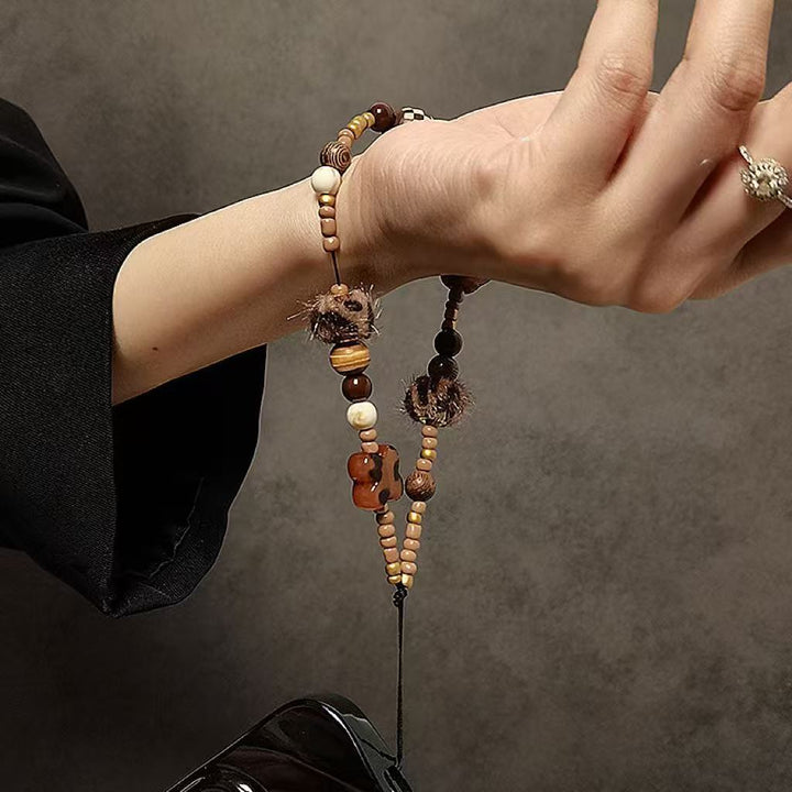Handgefertigter Perlencharmschlüsselanhänger Karnz
