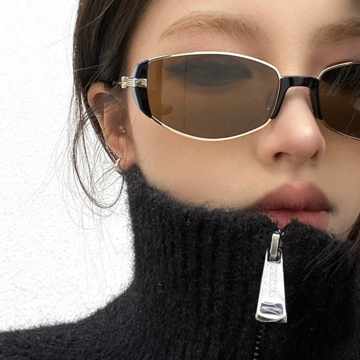 Damen elegante Lesebrille mit metallischem Rahmen Karnz