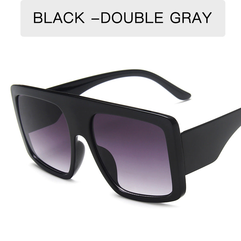 Damen oversized Sonnenbrille mit markantem Leopardenmuster Karnz