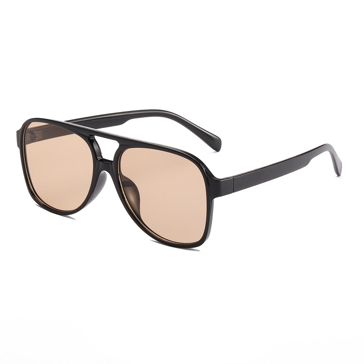 Damen modische Quader-Sonnenbrille mit breitem Rahmen Karnz