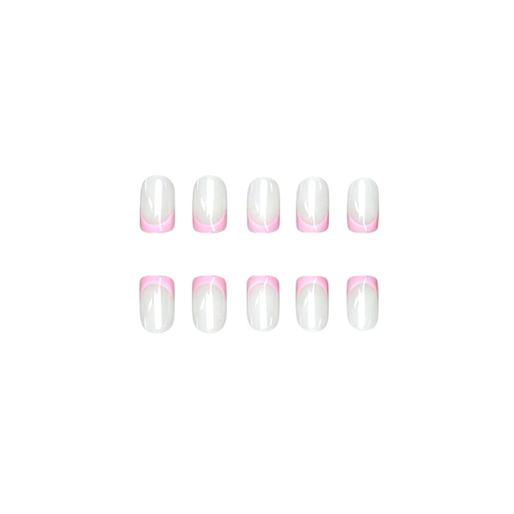 Elegante Ombre French Tip Nagel Set Karnz