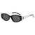 Damen Cat-Eye Sonnenbrille mit markantem Kunststoffrahmen und stilvollen Akzenten Karnz