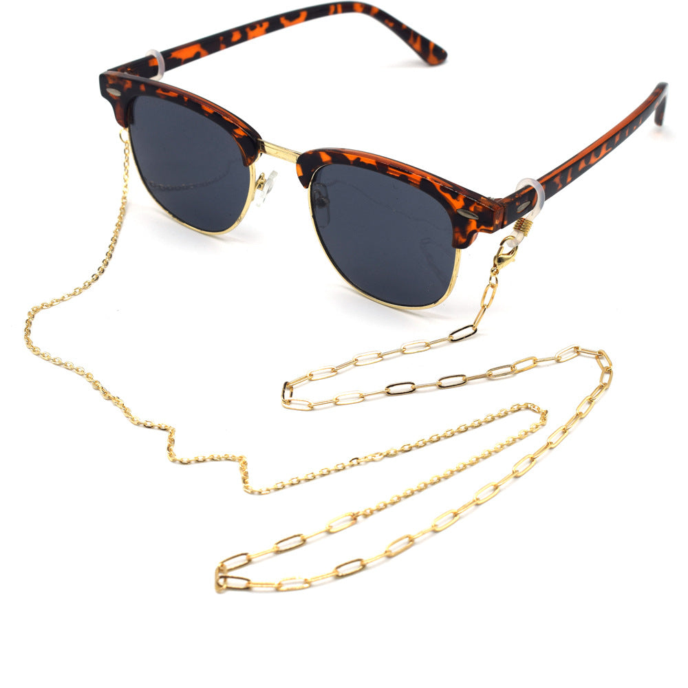 Fashion-Forward Metall Brillen Kette Karnz