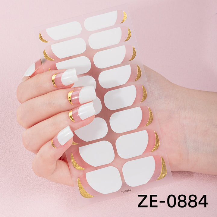 Künstlerische Marmor-Nagel-Wraps