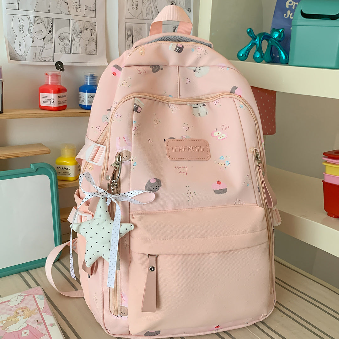 Verspielt Illustrierter Rucksack Karnz 1791205930