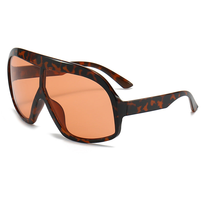 Damen Sportliche Sonnenbrille mit breitem Rahmen und polarisierten Gläsern Karnz