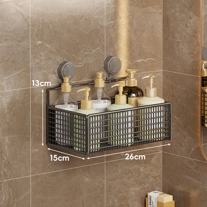 Saugmontierter Doppel-Mesh-Duschcaddy Organizer