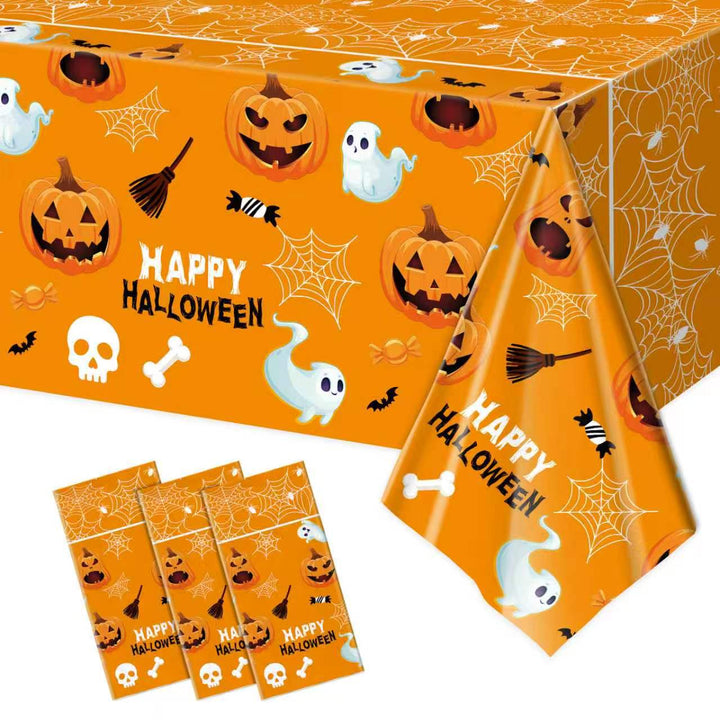 Einweg-Party-Tischdecke mit Halloween-Motiv und Servietten-Set