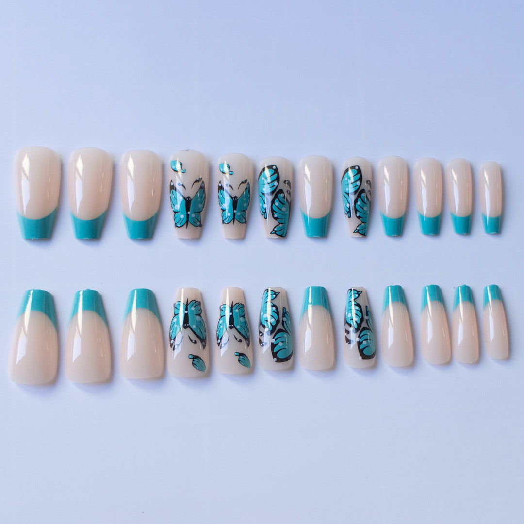 Künstlerisches Schmetterling Nagelkunstset