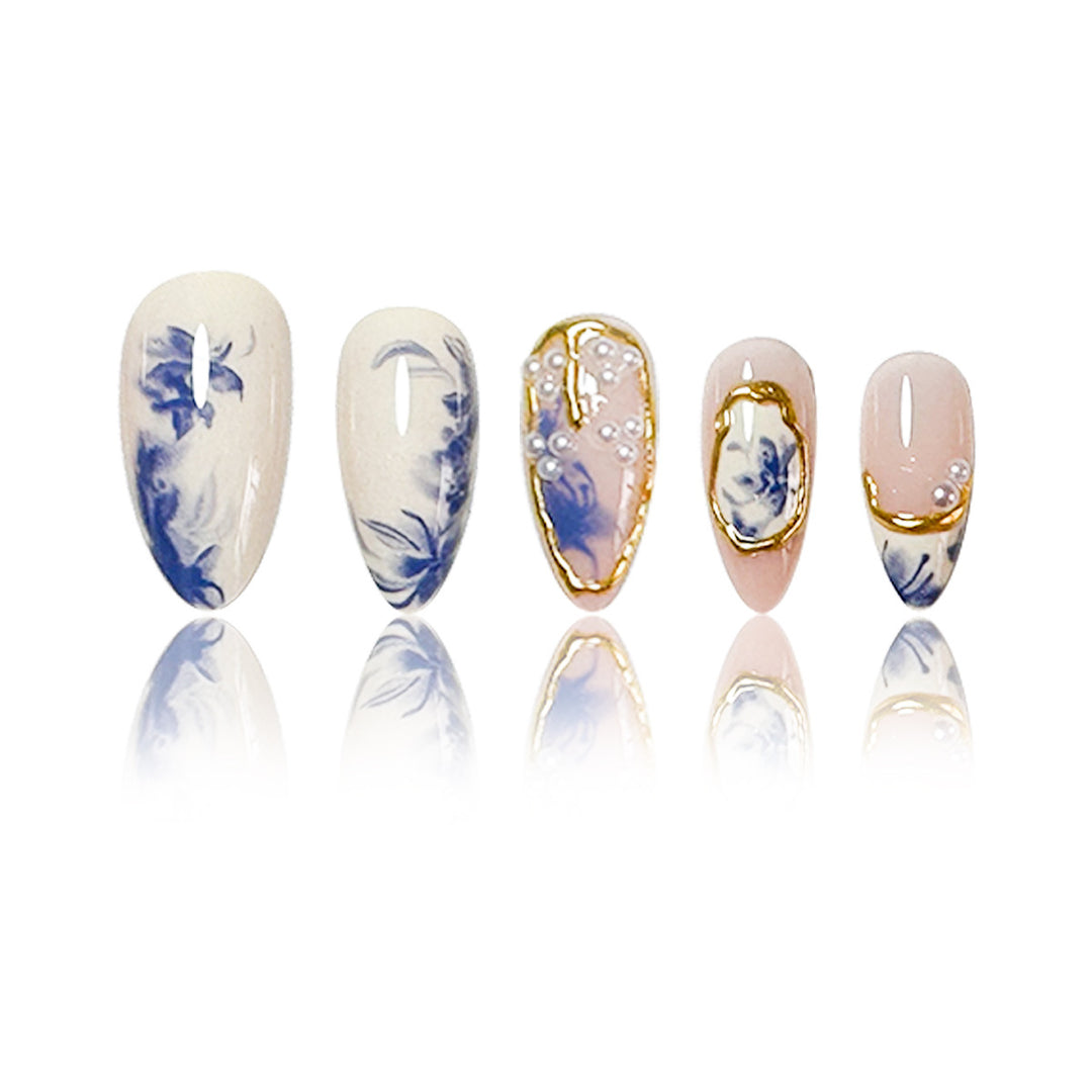 Blumendesign Acryl-Nagelverlängerungen Karnz