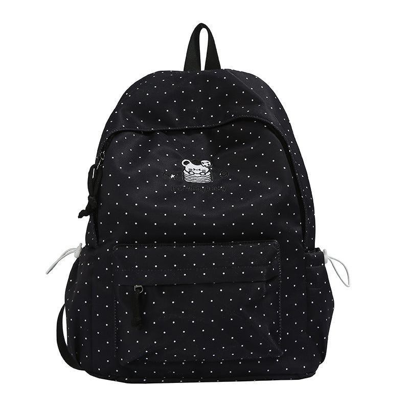 Verspielt gepunkteter Rucksack Karnz