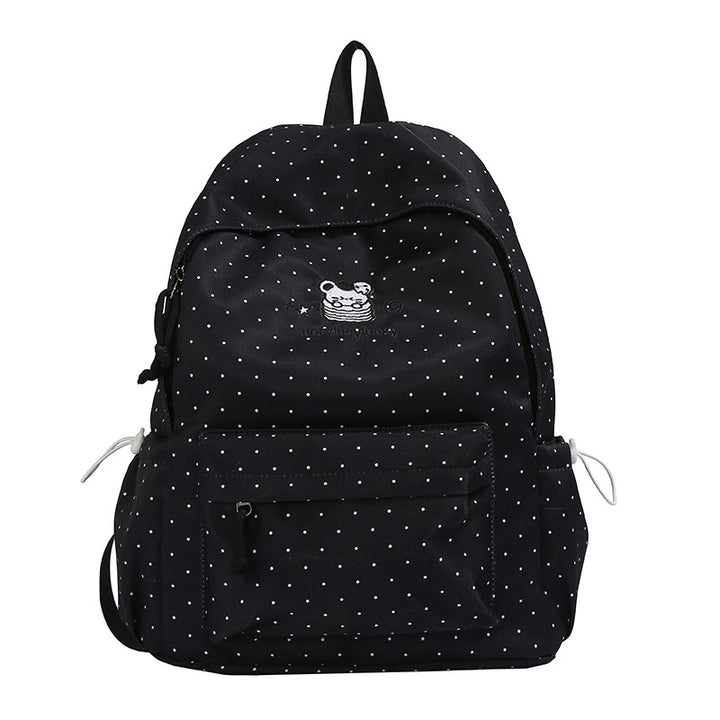 Verspielt gepunkteter Rucksack Karnz