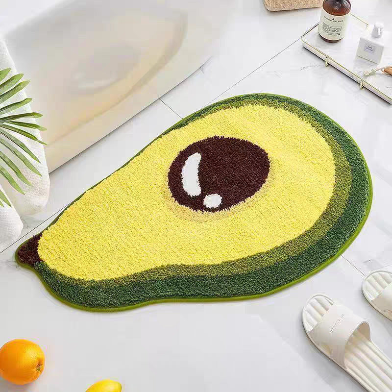 Avocado Shape Plüsch Badmatte
