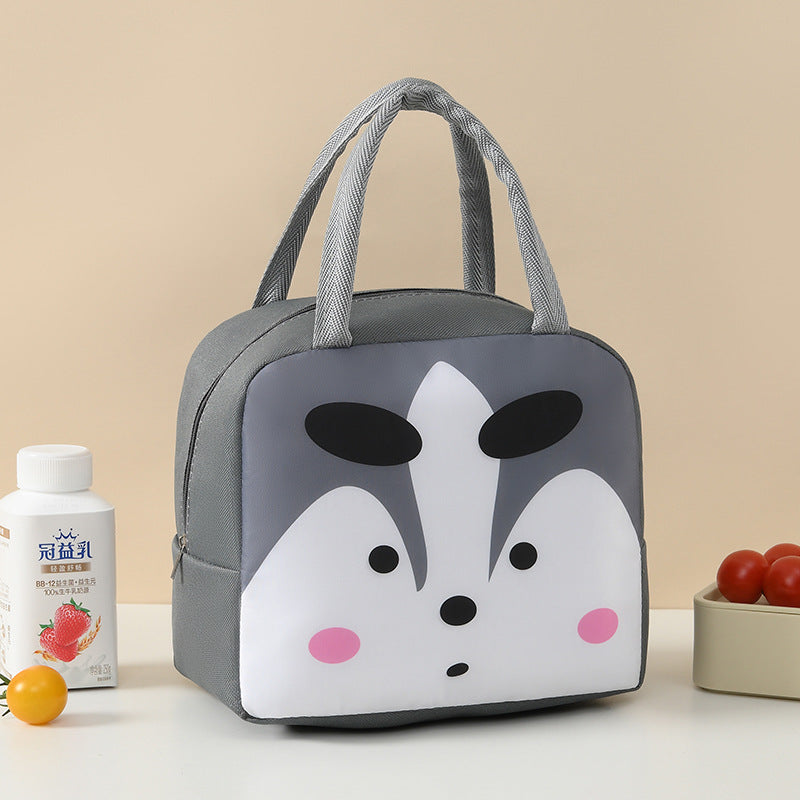 Süße tierische isolierte Lunch-Tasche Karnz