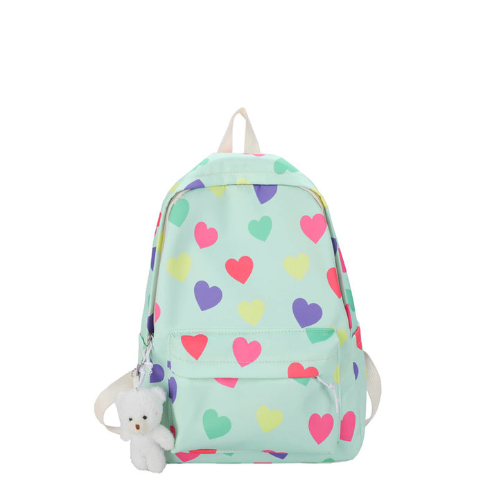 Herzgemusterter Freizeitrucksack Karnz