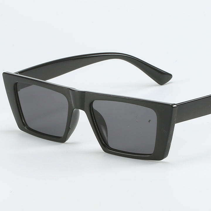 Damen geometrische Sonnenbrille mit trendigem, eckigem Rahmen Karnz