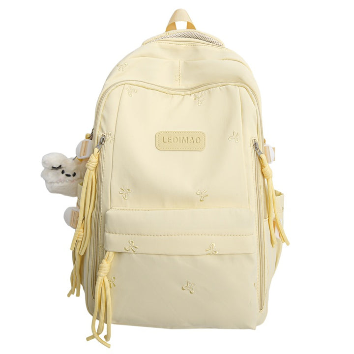 Stylischer Mehrfach-Taschen-Rucksack mit Anhänger Karnz