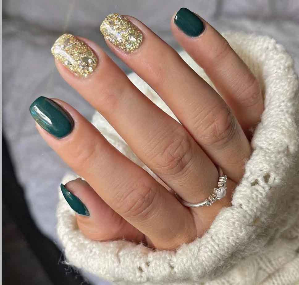 Glitzerndes Press-On Nagelset Karnz