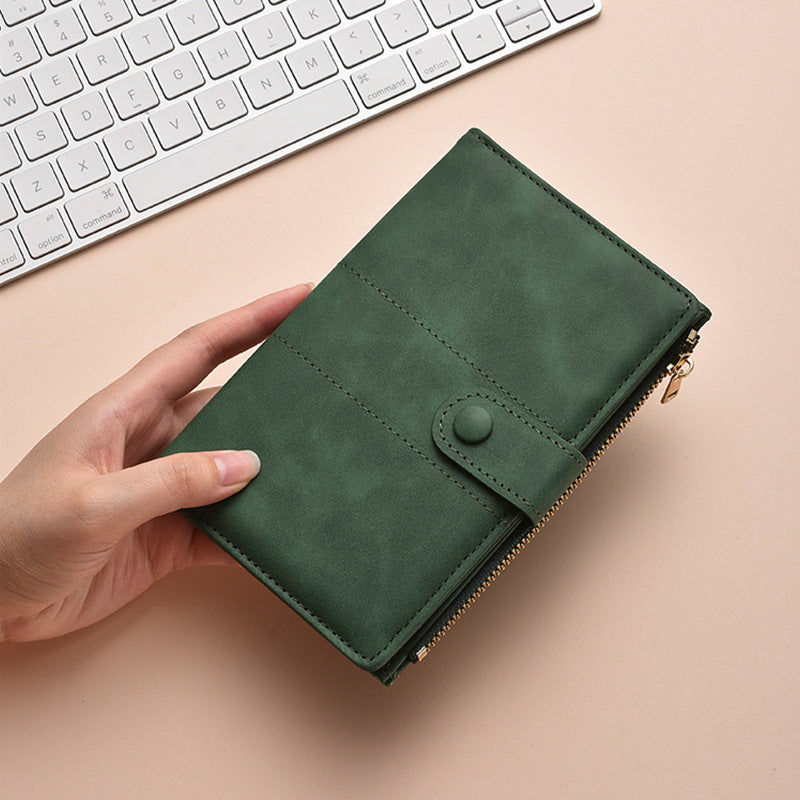 Premium Leder Reißverschluss Journal Organizer Karnz