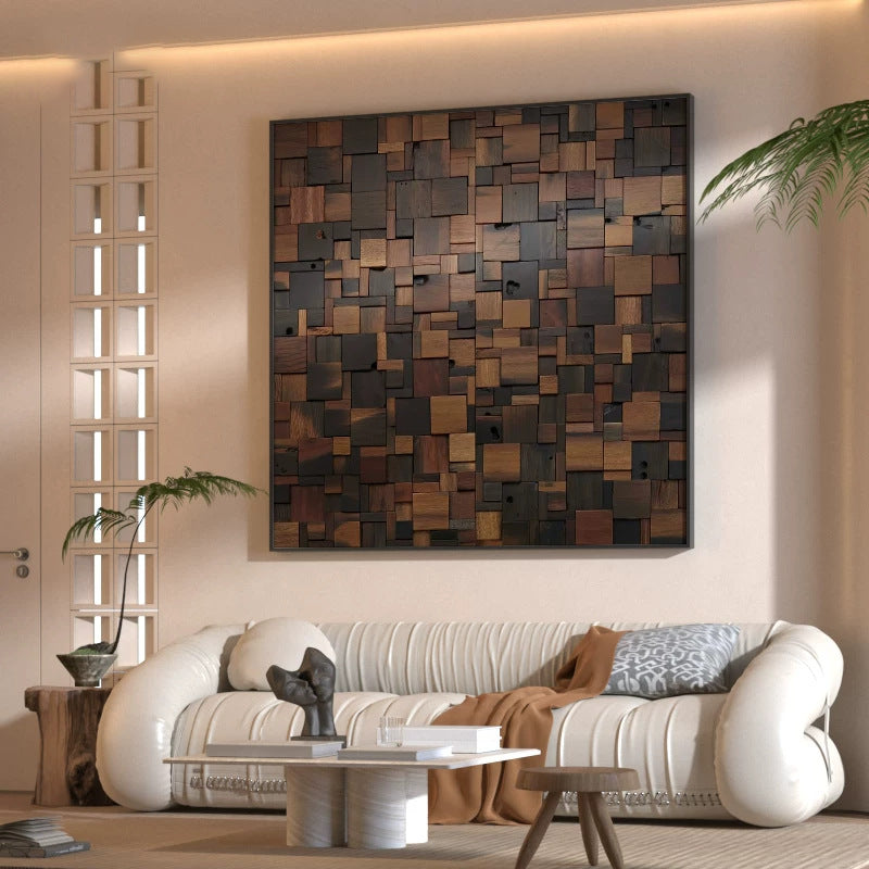 Holz Kubismus Wandkunst