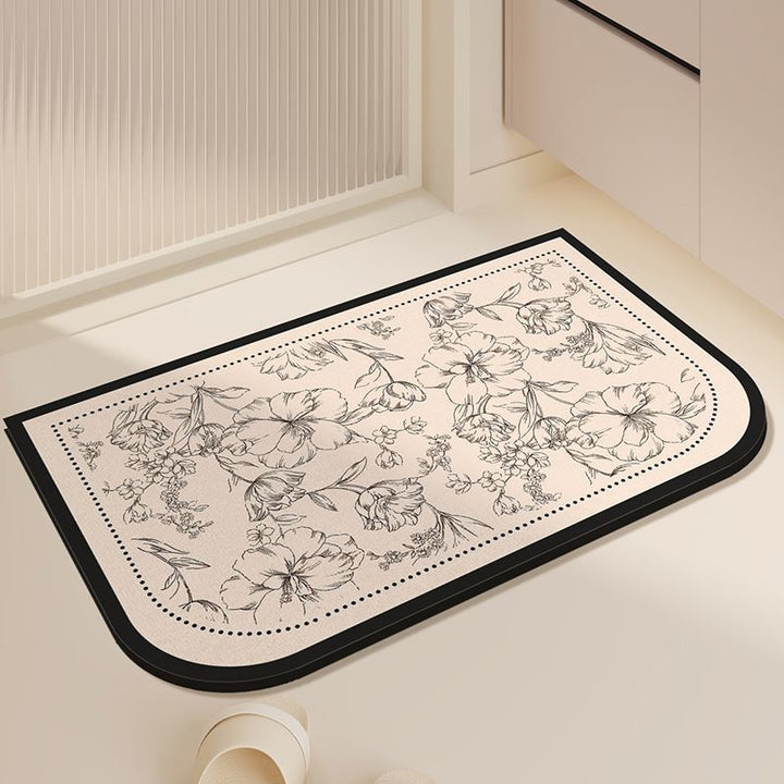Elegante florale Druck Küchenmatte