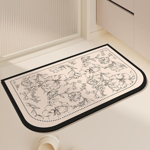 Elegante florale Druck Küchenmatte
