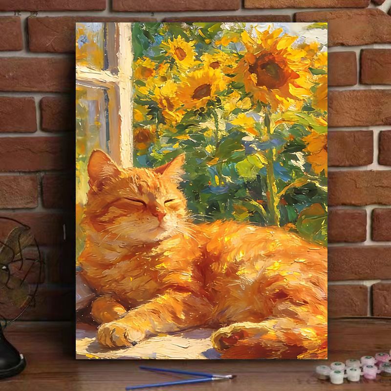 Gemütliche Katzen Wandkunst Karnz