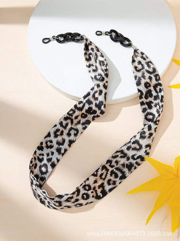 Chic Tierdruck Brillen Kette Karnz
