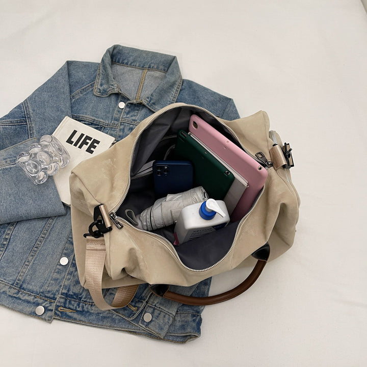 Weiches Samt Übernachtung Duffle Bag Karnz