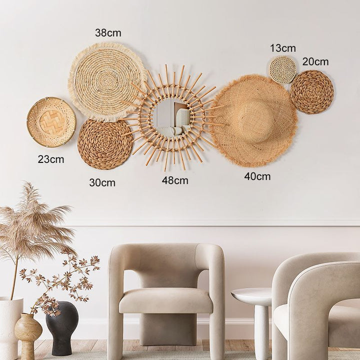 Elegante Wanddekoration Aus Naturmaterialien Karnz