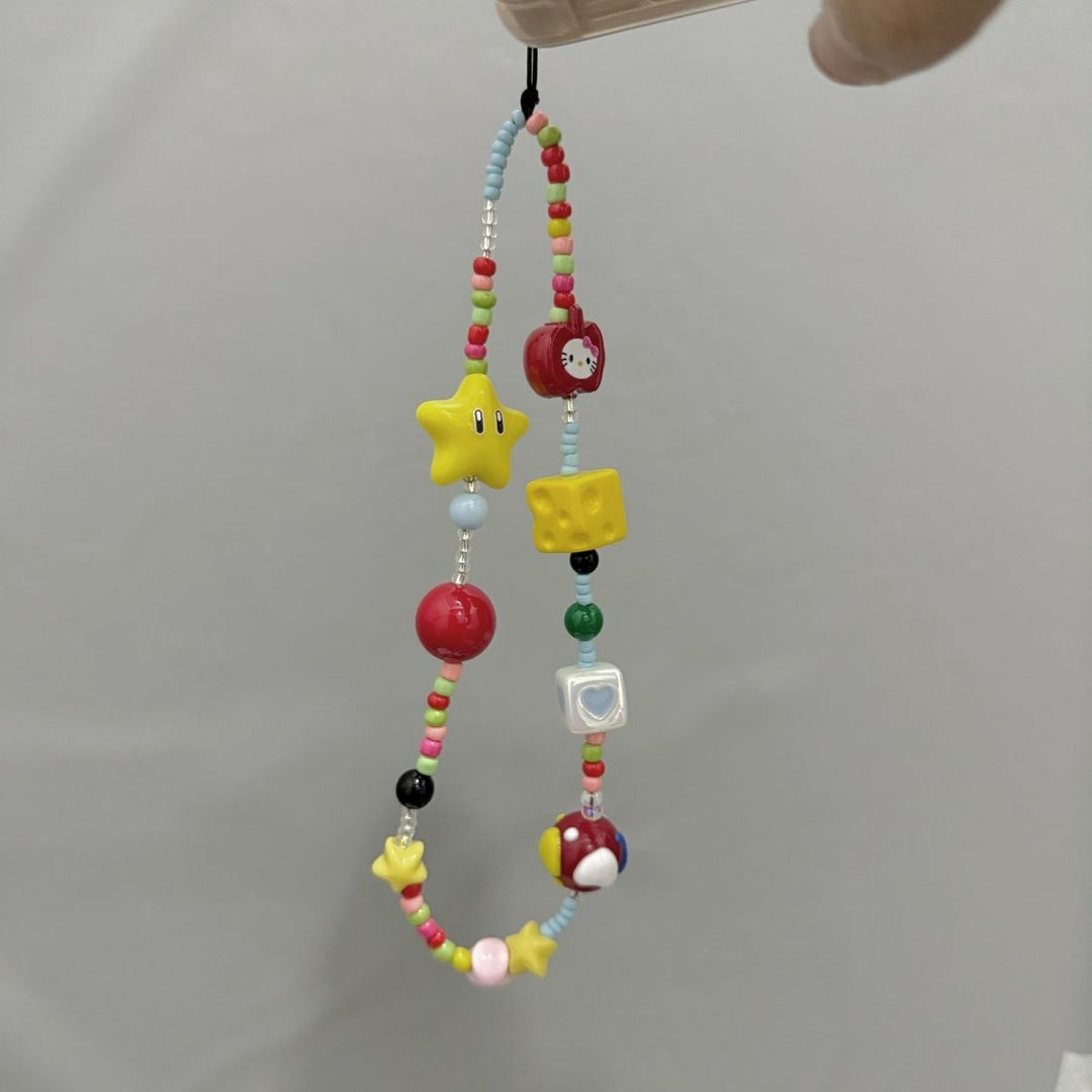 Spielerischer Perlen Charm Handyhalter Karnz
