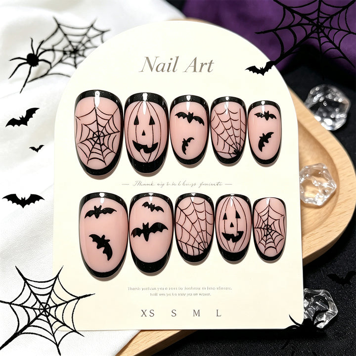 Halloween-Themen Press-On Nagelkunst Set