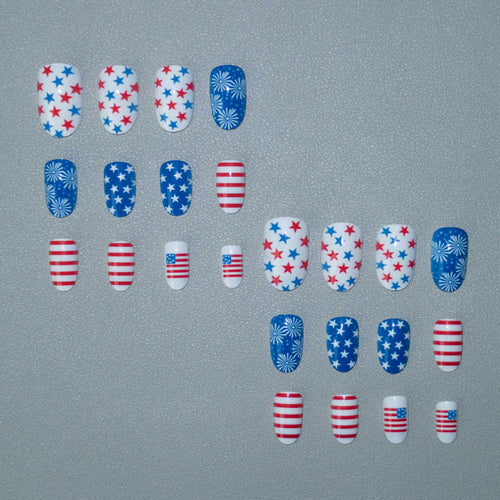 Patriotische Nagelkunst