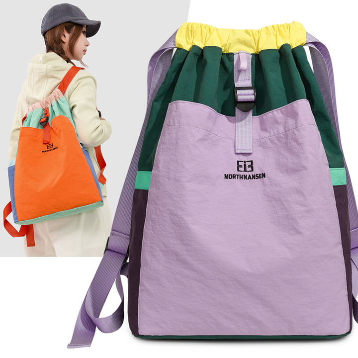 Bunter Kordelzug-Rucksack Karnz