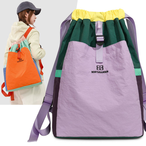 Bunter Kordelzug-Rucksack Karnz