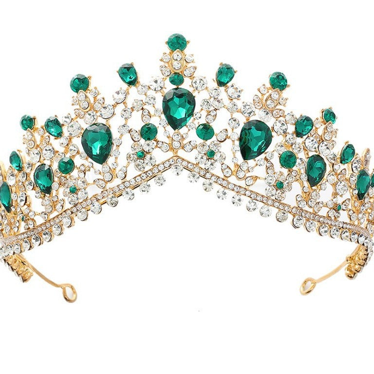 Damen Glamouröse Tiara mit Strass- und Kristallverzierungen Karnz
