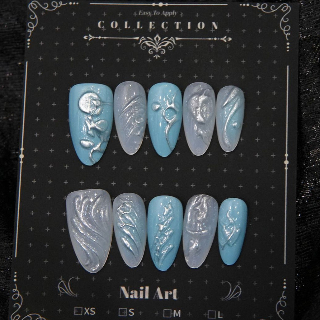 Künstlerische Press-On Nageldesigns