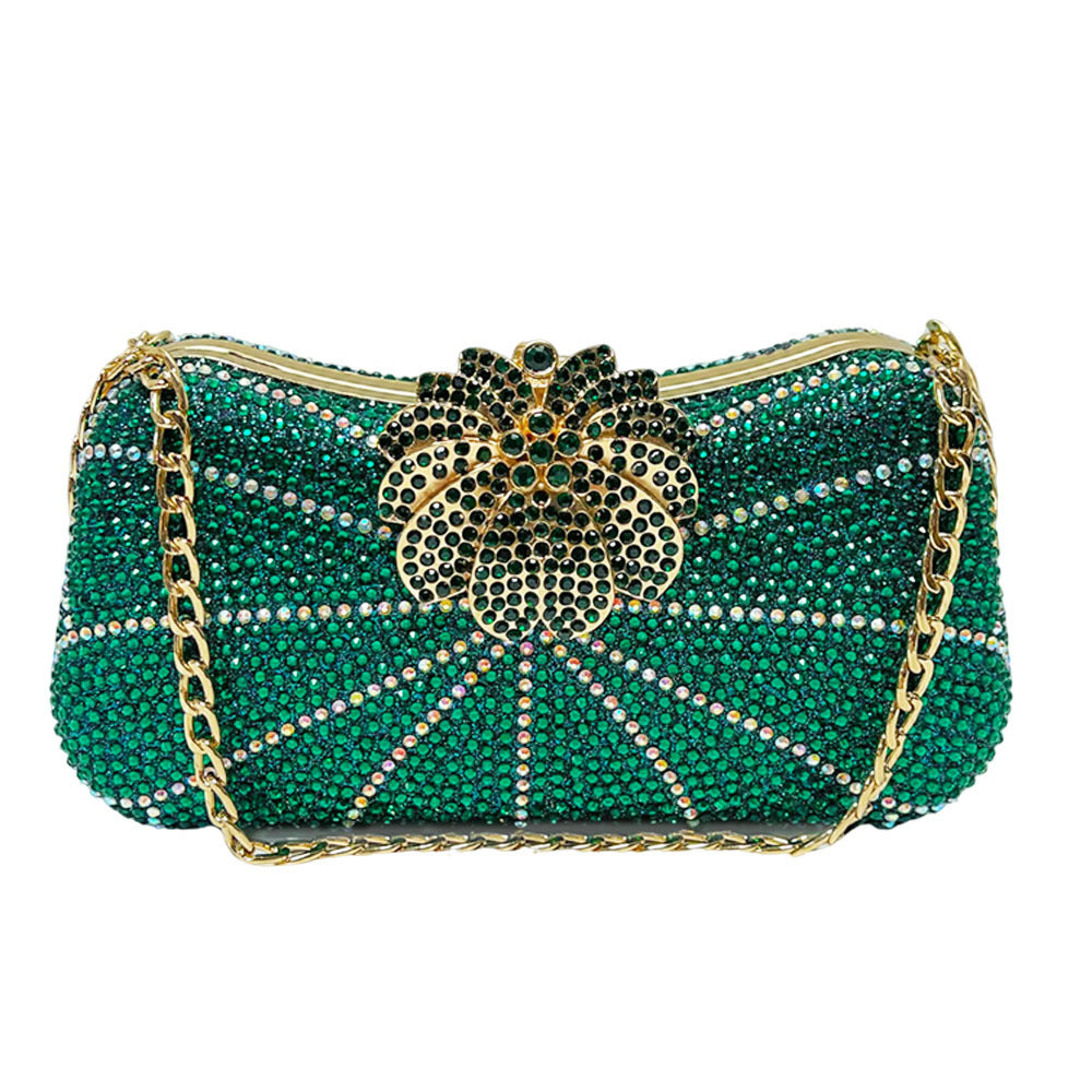 Rhinestone-besetzte Abendtasche