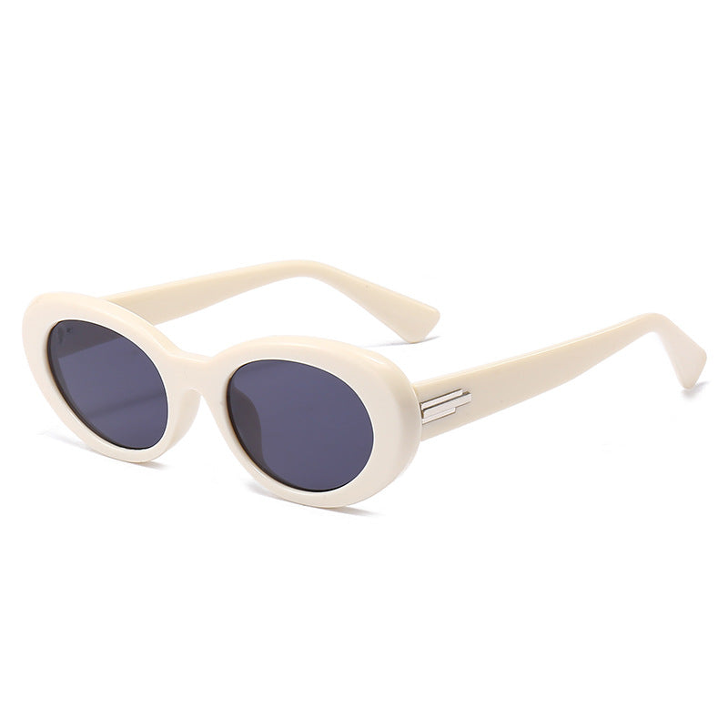 Elegante Übergroße Oval Sonnenbrille