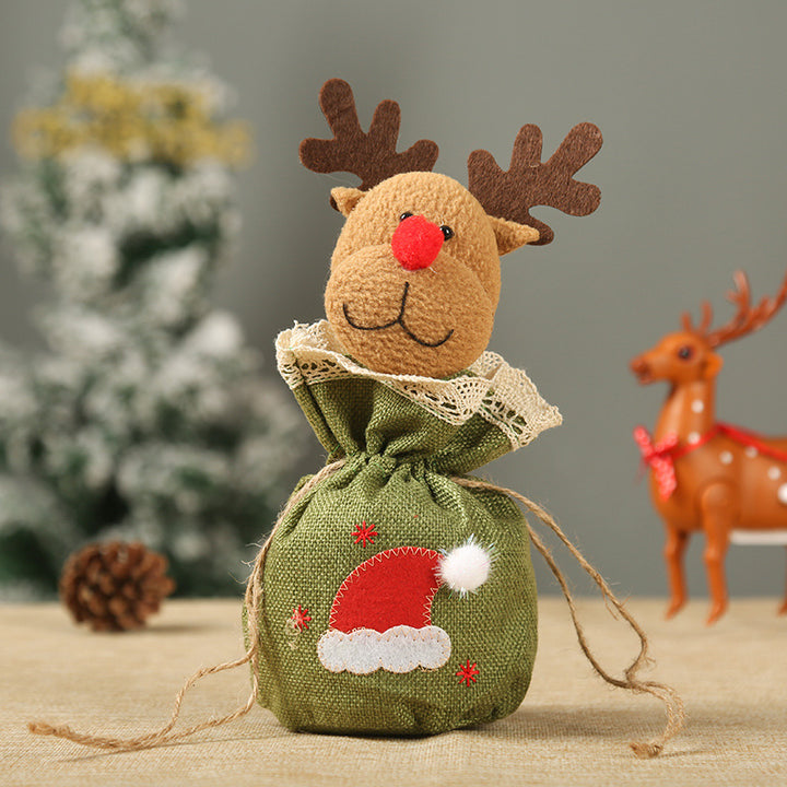 Niedlicher Weihnachtsgeschenkesack im Rentier-Design Karnz
