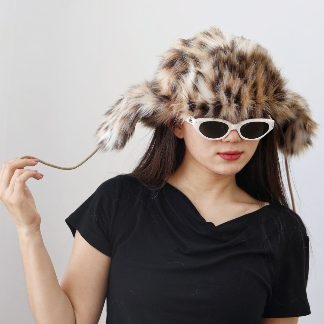 Faux Fur Kapuze Schal