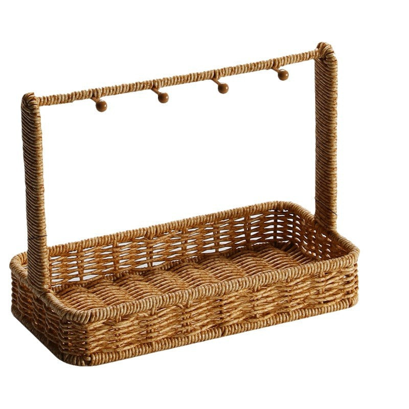 Unisex Vielseitiger Aufbewahrungskorb mit Haken Karnz