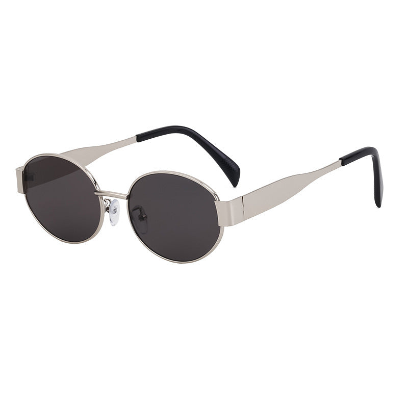 Damen modische Sonnenbrille im eleganten ovalen Design Karnz